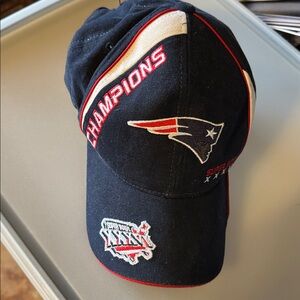 NFL Super Bowl XXXVI Champions Navy Cap